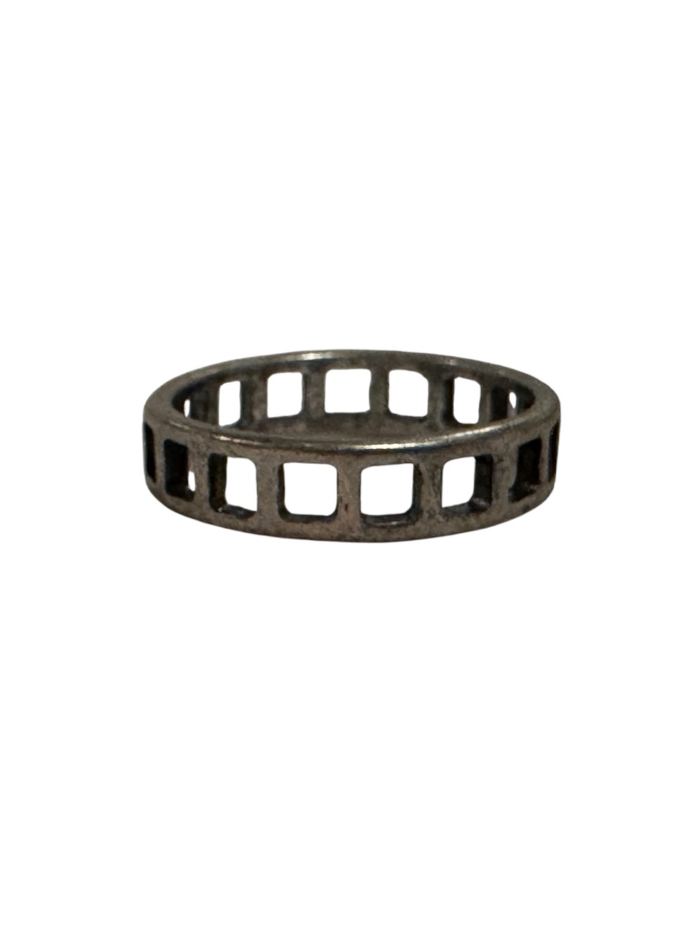 Box Pattern Ring - Picture 2 of 5